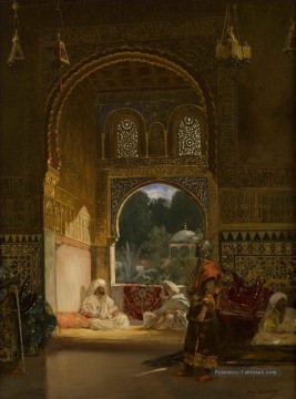  orientaliste - Dans le Palais du Sultan Jean Joseph Benjamin Constant Orientalist